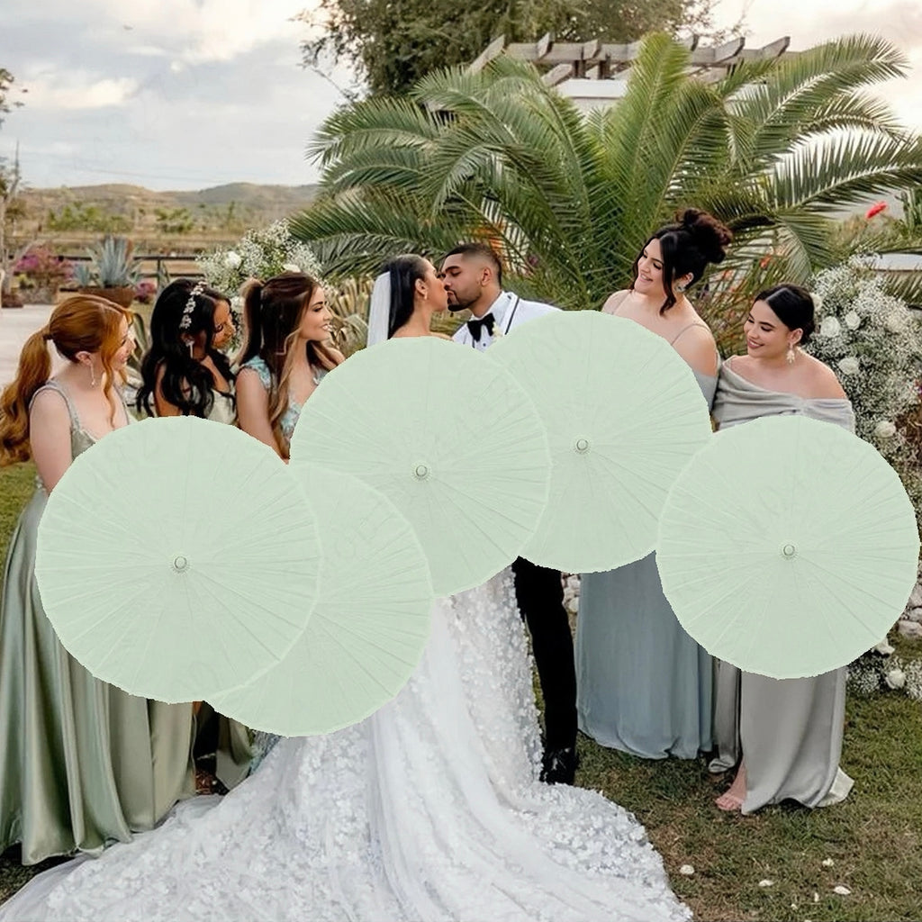 Customised Wooden Handle Paper Umbrella Parasols