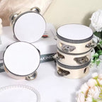 Wooden Handheld Tambourines Drums with Jingles