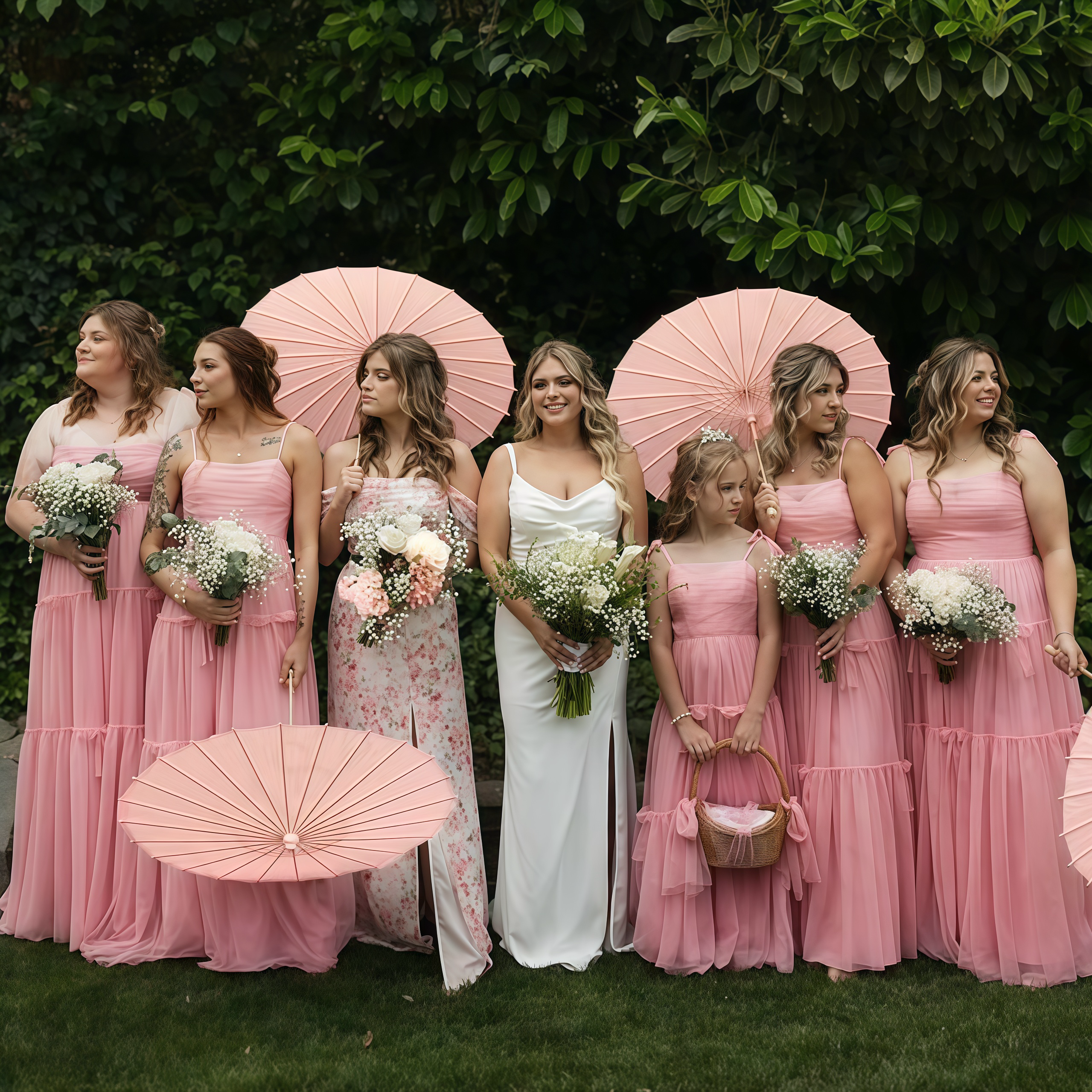 Customised Wooden Handle Paper Umbrella Parasols