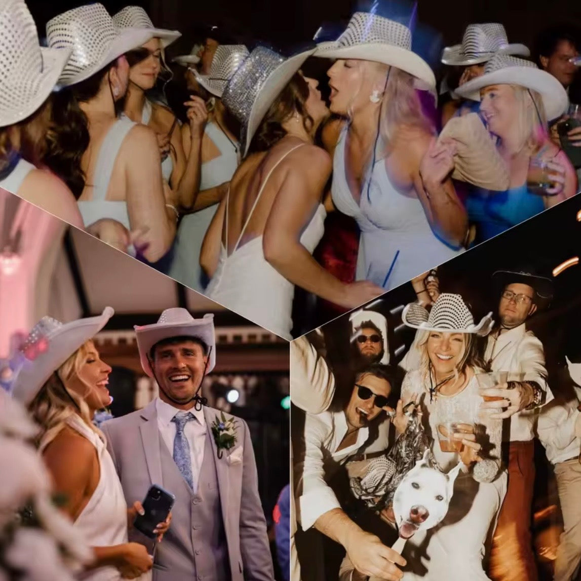 Light Up LED Cowboy Hats