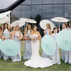 Customised Wooden Handle Paper Umbrella Parasols