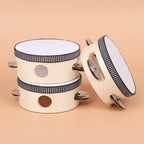 Wooden Handheld Tambourines Drums with Jingles