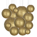 Mixed 6-12'' Colourful Paper Lanterns Optional LED Lights