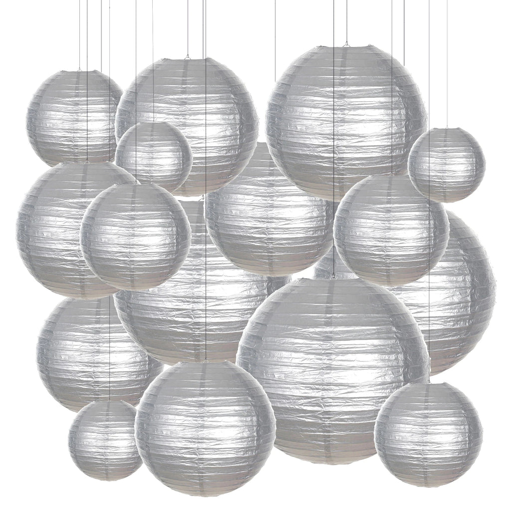 Mixed 6-12'' Colourful Paper Lanterns Optional LED Lights
