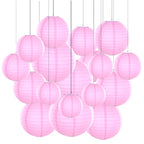 Mixed 6-12'' Colourful Paper Lanterns Optional LED Lights