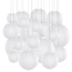 Mixed 6-12'' Colourful Paper Lanterns Optional LED Lights
