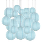 Mixed 6-12'' Colourful Paper Lanterns Optional LED Lights