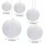 30/50/60PC Mixed 4-12'' Lantern Optional LED Lights