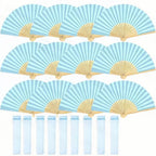 Folding Hand Fans Optional Fabric Gift Bag