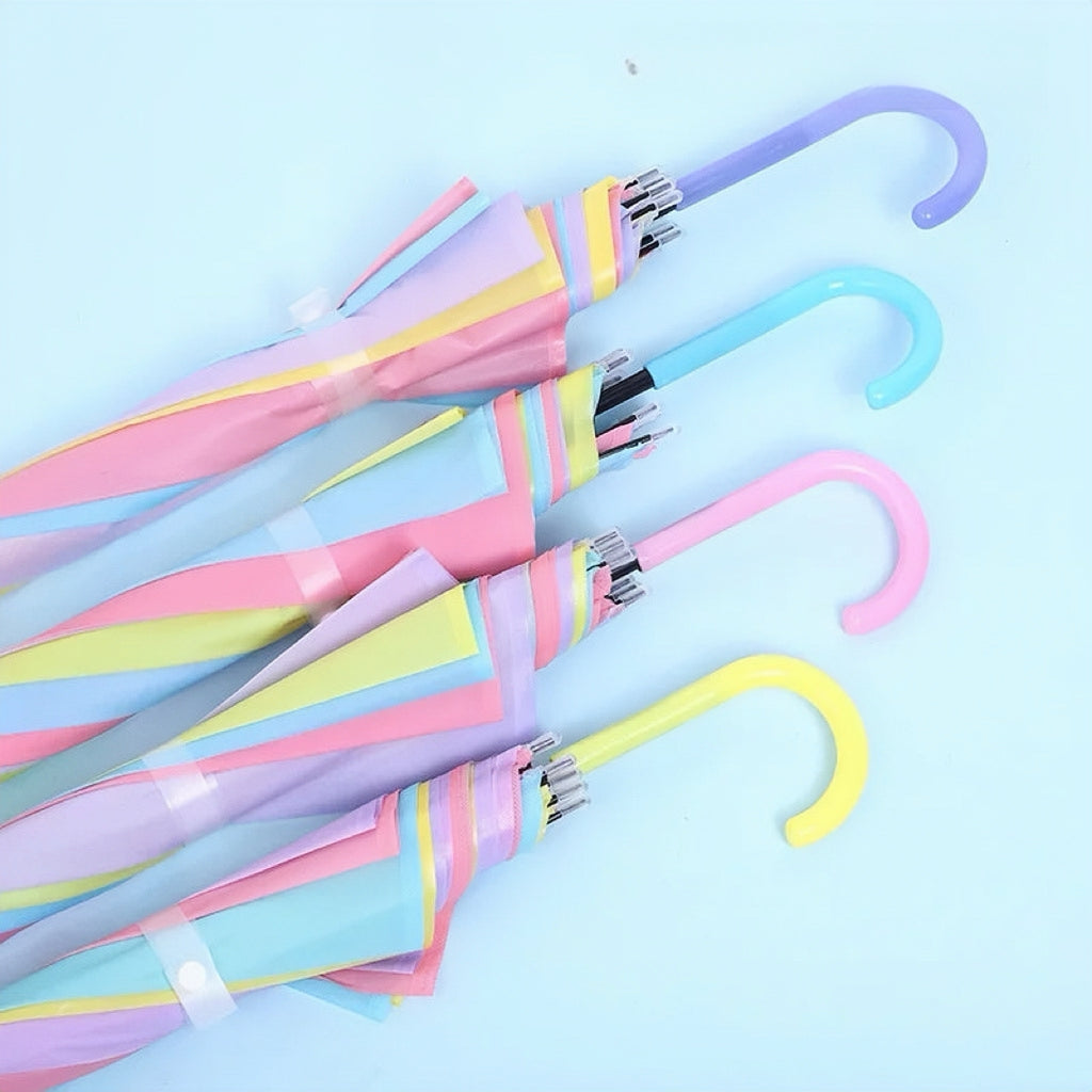40PC Transparent Multicolour Umbrellas