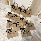 6-20PC Burlap Tote Bags with Handles