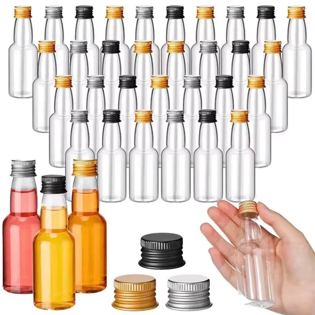 Mini Liquor Bottles with Funnels