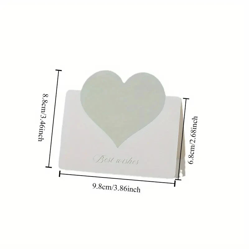 100PC Love Heart Card with Envelope