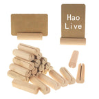 20/40/60/100PC Wood Place Card Holders