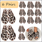 4-12 Sets Faux Fur Slippers