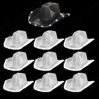 8-80PC Light Up LED Cowboy Hats