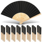 40-240PC Folding Hand Fans Optional Fabric Gift Bag