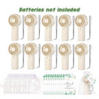 10-100PC Handheld Fans With Gift Cards & Bags