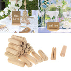 20/40/60/100PC Wood Place Card Holders