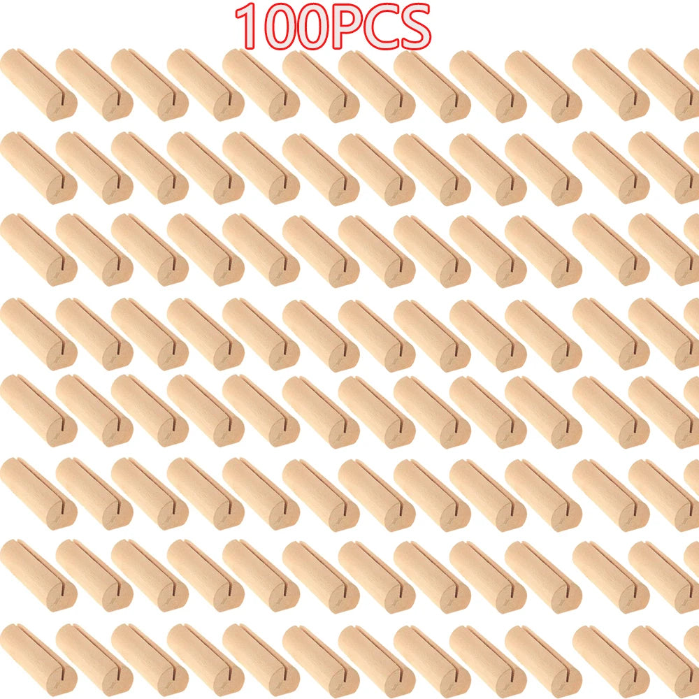 20/40/60/100PC Wood Place Card Holders
