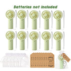 10-100PC Handheld Fans With Gift Cards & Bags