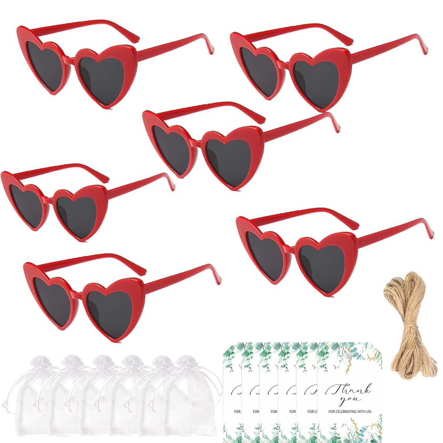 12-100PC Sunglasses With Thank You Card & Gift Bag