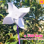 100PC Blank DIY Paper Pinwheels