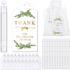 50/100PC Empty Bubble Wands with Gift Bag & Thank You Card