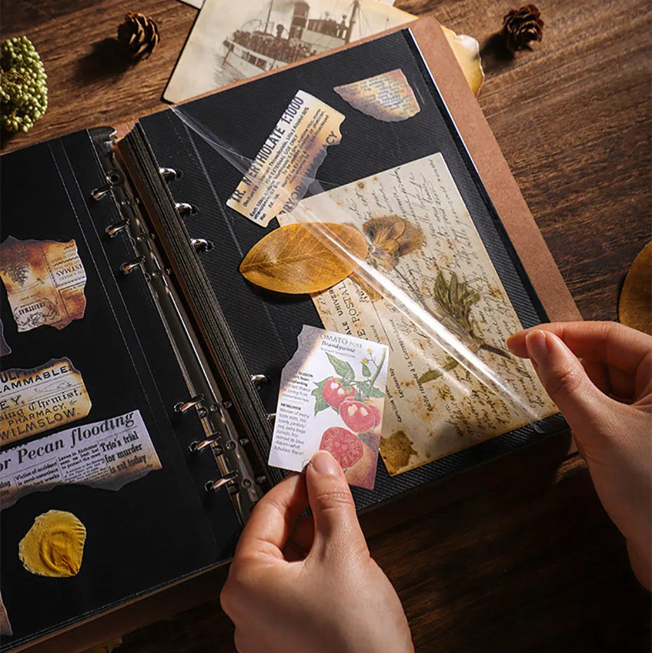 DIY Retro Leather Memory Book Photo Album