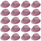 Light Up Straw Fedora Hats