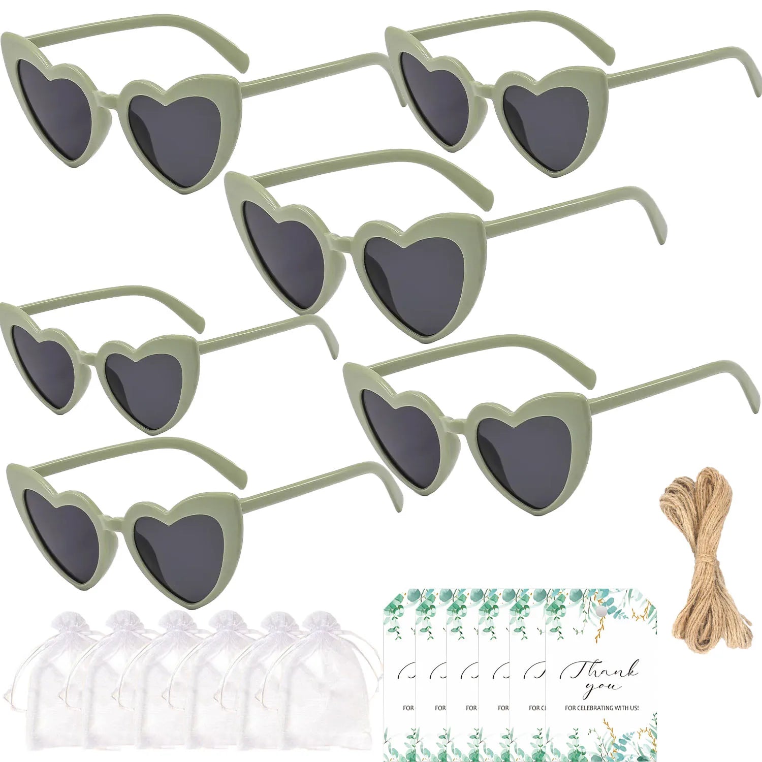 12-100PC Sunglasses With Thank You Card & Gift Bag