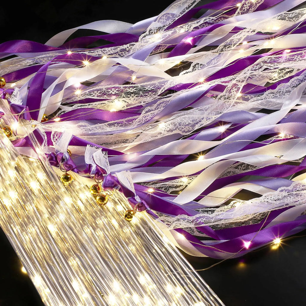 Light-Up LED Ribbons Wands Streamers Sticks with Bells