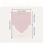 100PC Love Heart Card with Envelope