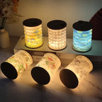 1PC Foldable Lantern Lamp Dimmable LED Light USB Rechargeable DIY Craft