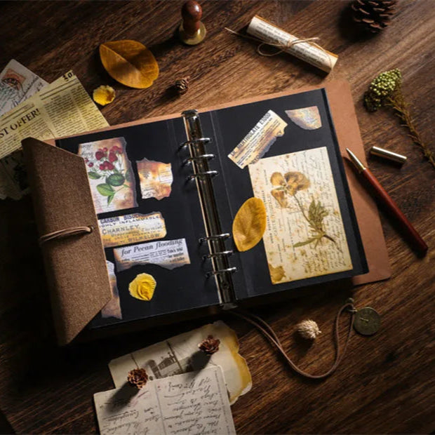 DIY Retro Leather Memory Book Photo Album