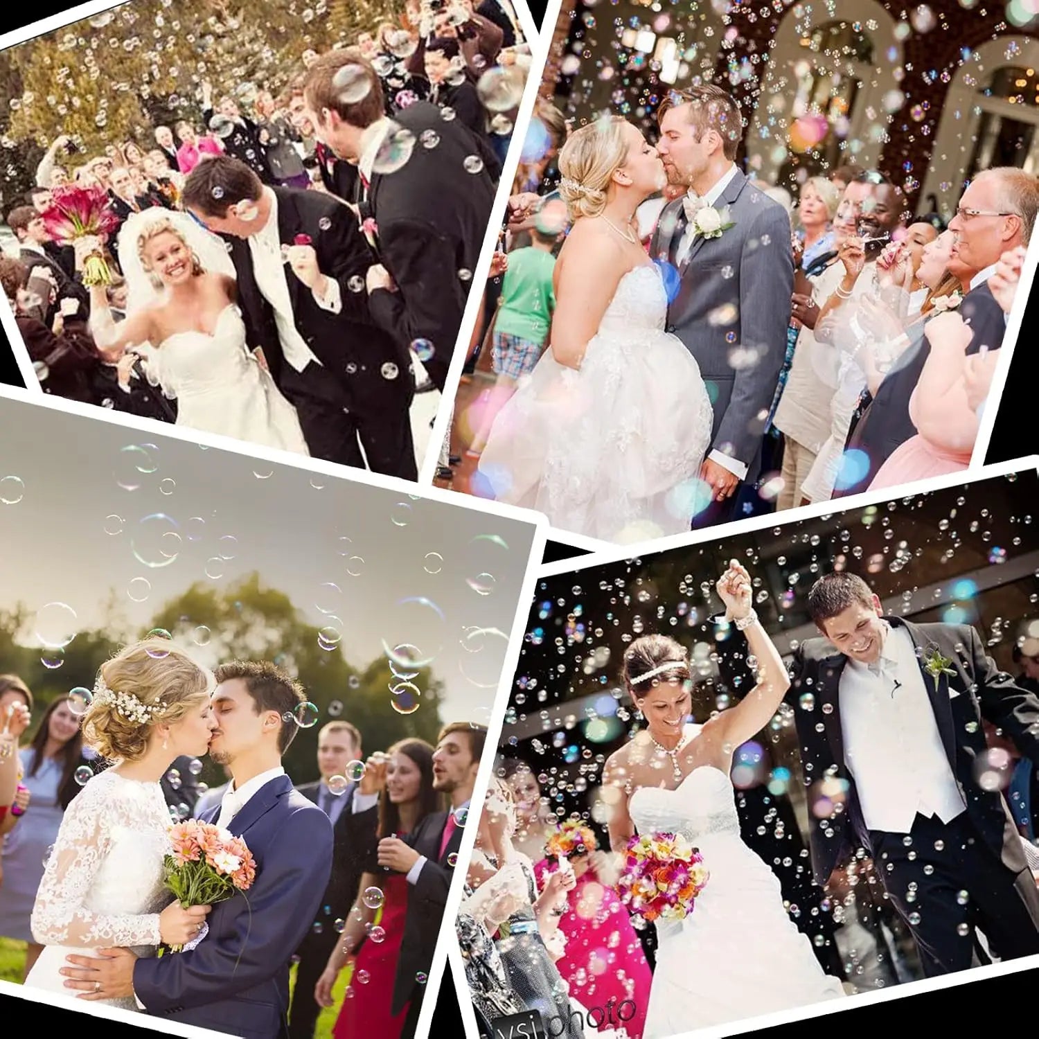 50/100PC Empty Bubble Wands with Gift Bag & Thank You Card