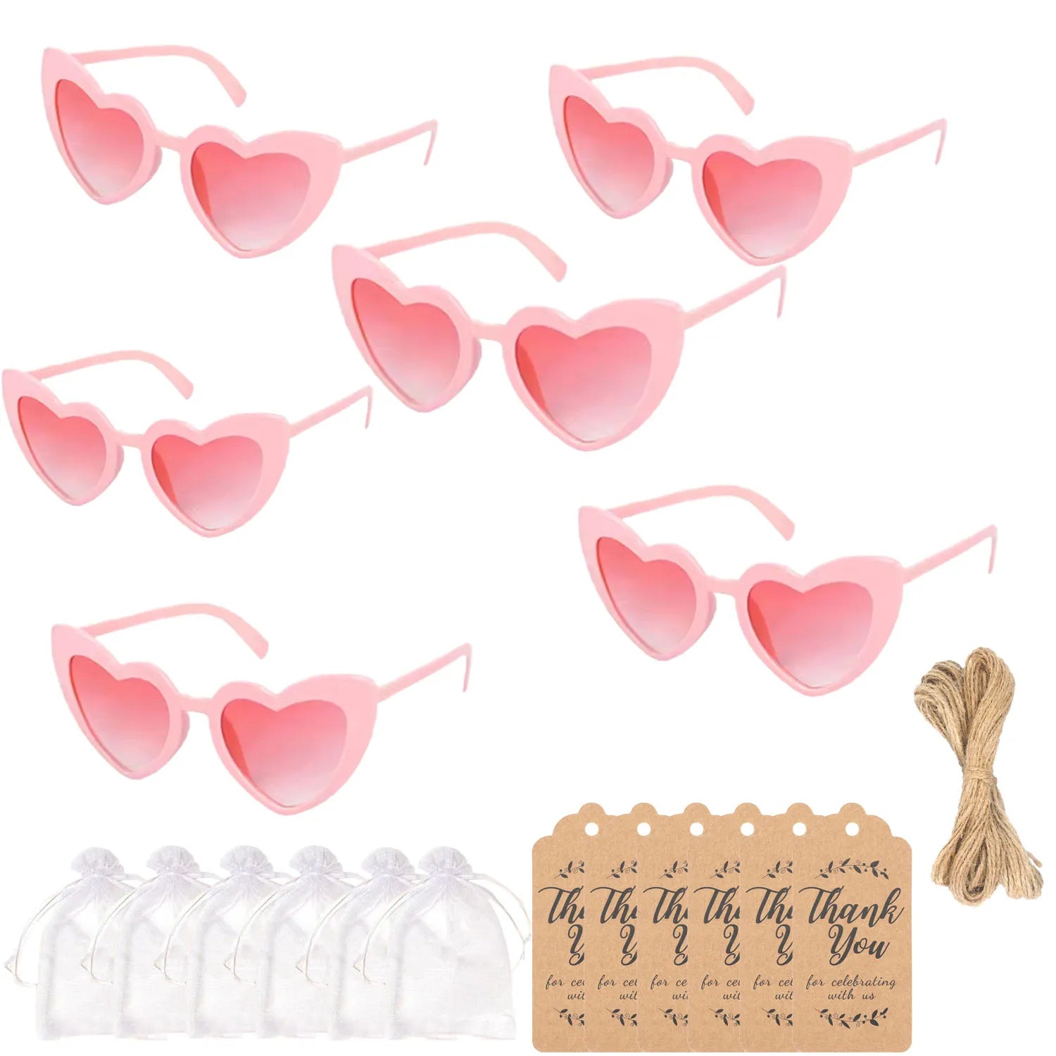 12-100PC Sunglasses With Thank You Card & Gift Bag