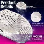 8-80PC Light Up LED Cowboy Hats