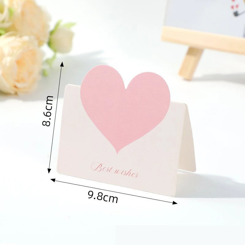 100PC Love Heart Card with Envelope