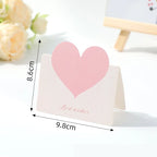 100PC Love Heart Card with Envelope