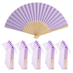 40-240PC Folding Hand Fans Optional Fabric Gift Bag