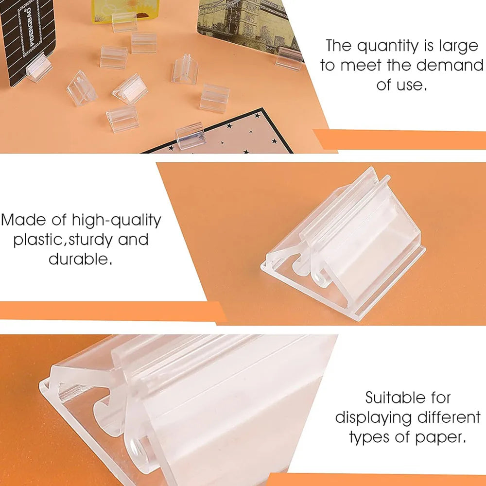 12/24/48PC Mini Clear Stands Place Card Holders