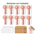 10-100PC Handheld Fans With Gift Cards & Bags