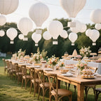 12PC Hot Air Balloon White Paper Lantern