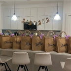 6-20PC Burlap Tote Bags with Handles