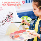 40-240PC Folding Hand Fans Optional Fabric Gift Bag