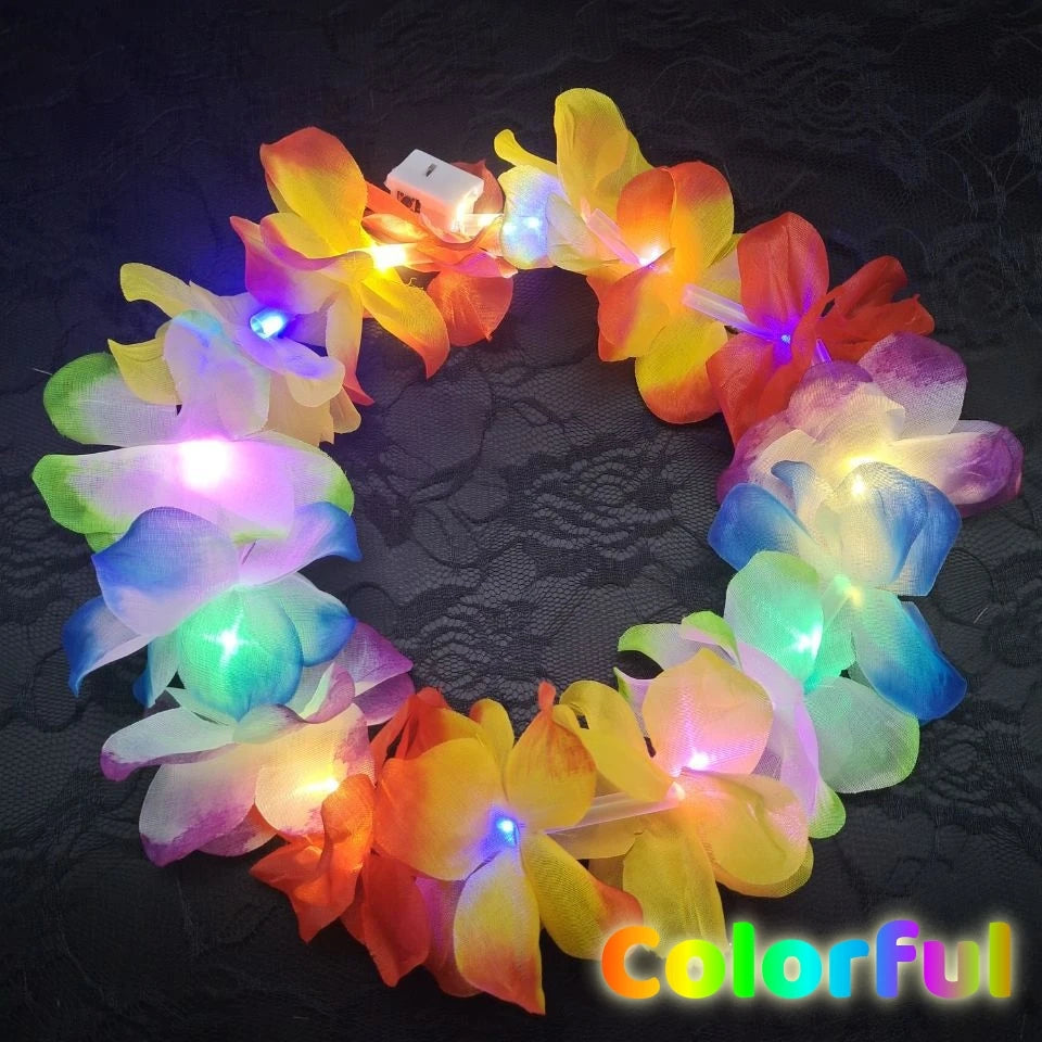 LED Light Up Hawaiian Headband