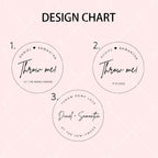 50PC Personalised Stickers & Bag Set 'Throw Me' Exit Confetti Toss Packets