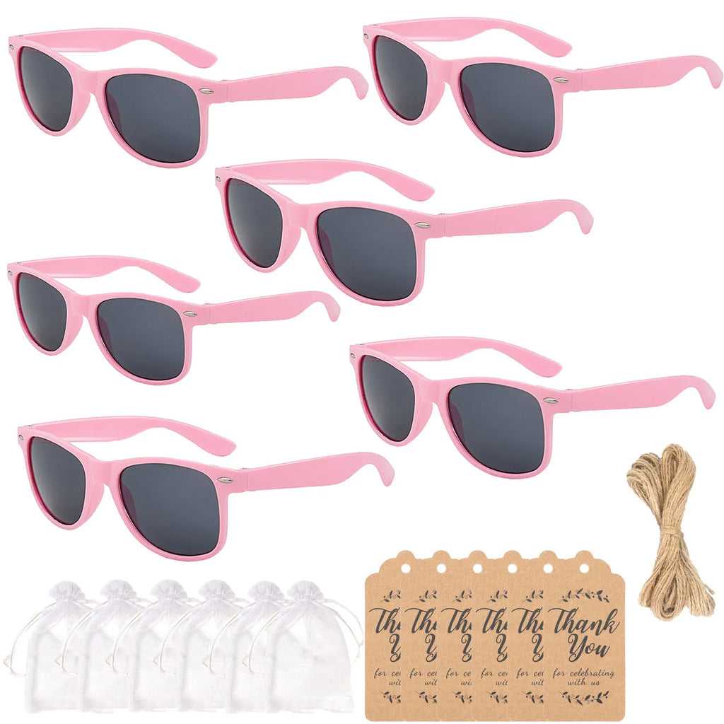 12-100PC Sunglasses With Thank You Card & Gift Bag