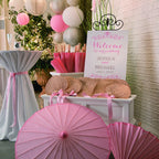 6/12/24PC 27cm Bamboo Raffia Hand Fans